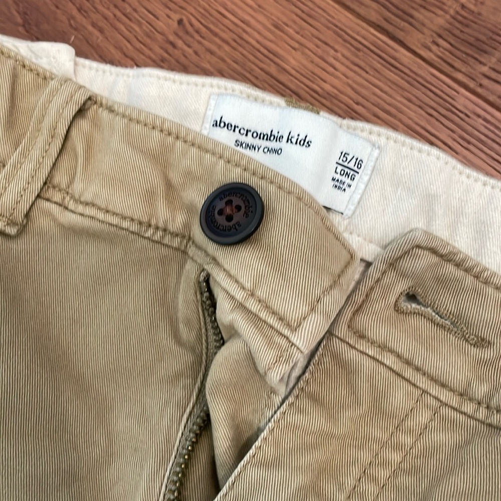 Abercrombie kids 15/16 long skinny chino